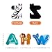 EHR Magnetic Letters, Colorful ABC Animal Alphabet Fridge Magnets, Suitable for Toddlers Aged 3 4 5 (Uppercase Letter)