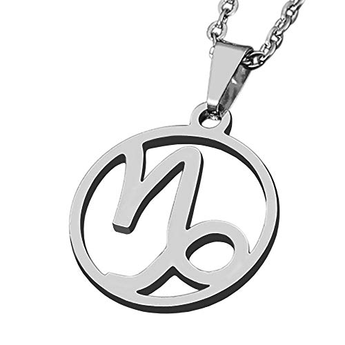 Zense - Ciondolo Zodiaco Del Capricorno Per Uomo Con Catena Zp0243 - Con Catena 51 Cm