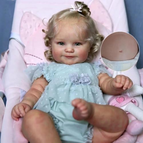 Muñeca Reborn Babe Lifelike Vinilo 50 cm 3+ años miniatura 2