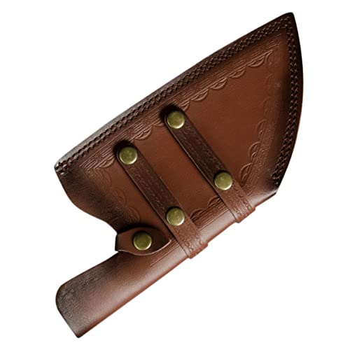 Cabilock Estuche De Cuero para Cuchillos De Cocina Cortadora De Cocina De Chef Fundas Universales para Cuchillos De Carnicero De Cuero Bolsillo Piel Placa De Protección