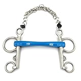 Equine Smile ES0194 METALAB FlexiBit Dressurkandare Flexi flexibel mit 7 cm Anzügen – METALAB Edelstahlkandare mit Flexi-Technologie für fortgeschrittene Reiter & präzise Hilfengebung (13 cm)