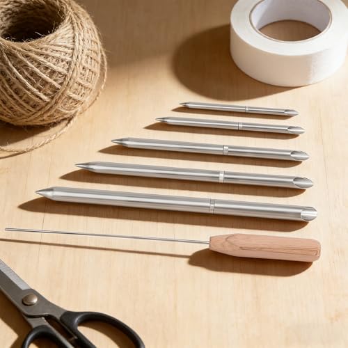 CISSIYOG 7 STK Seil-Spleißwerkzeug Set, 6-in-1-FID-Werkzeuge mit Aufbewahrungsbeutel, Enthalten 1/2\ 1/4\ 5/16\ 3/8\ 7/16\ zum Verbinden von geflochtenen Seilen