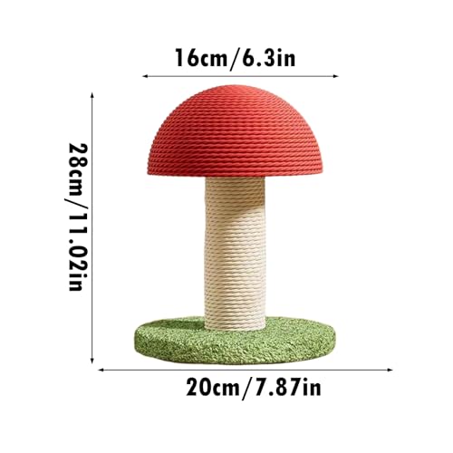 Arbre à chat champignon pour stimulation mentale et exercice