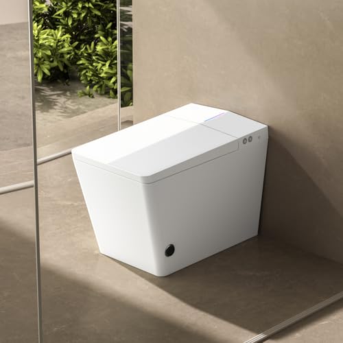 Sanitario cuadrado inteligente Geelife con tanque integrado para baño moderno miniatura 3