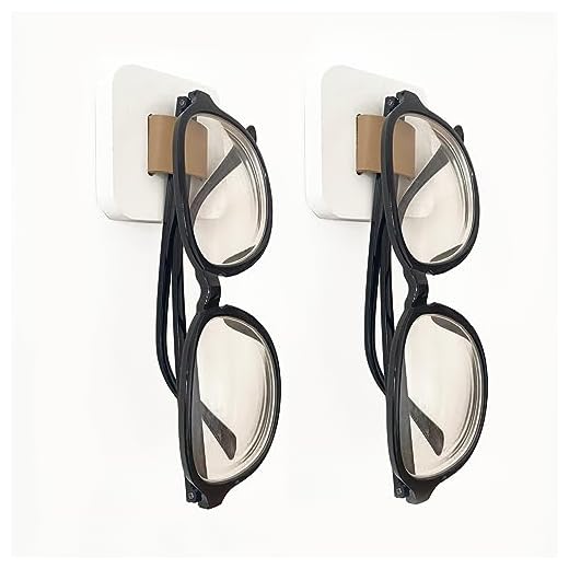 FINDAMAZE Porta Occhiali da Sole - Organizzatore per Occhiali da Sole in Legno Portaocchiali da Sole da Appendere Espositore per Occhiali(2 Pezzi, Bianco-Corti)