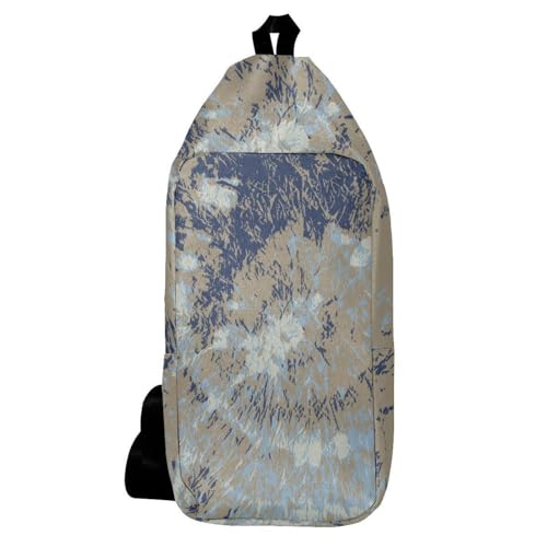 Sac à dos à bandoulière tie-dye imprimé - Sacoche ergonomique multicolore et compacte