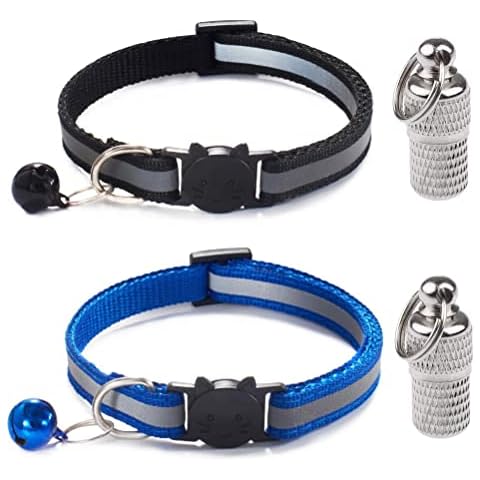 LATRAT 2 Stück Katzenhalsband, gegen Strangulierung Cover