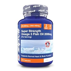 Omega 3 Fish Oil 2000mg, EPA 660mg DHA 440mg per Daily Serving. 120 Capsules (2 Months Supply). Supports Heart, Brain Function and Eye Health. 2 Capsules Per Serving