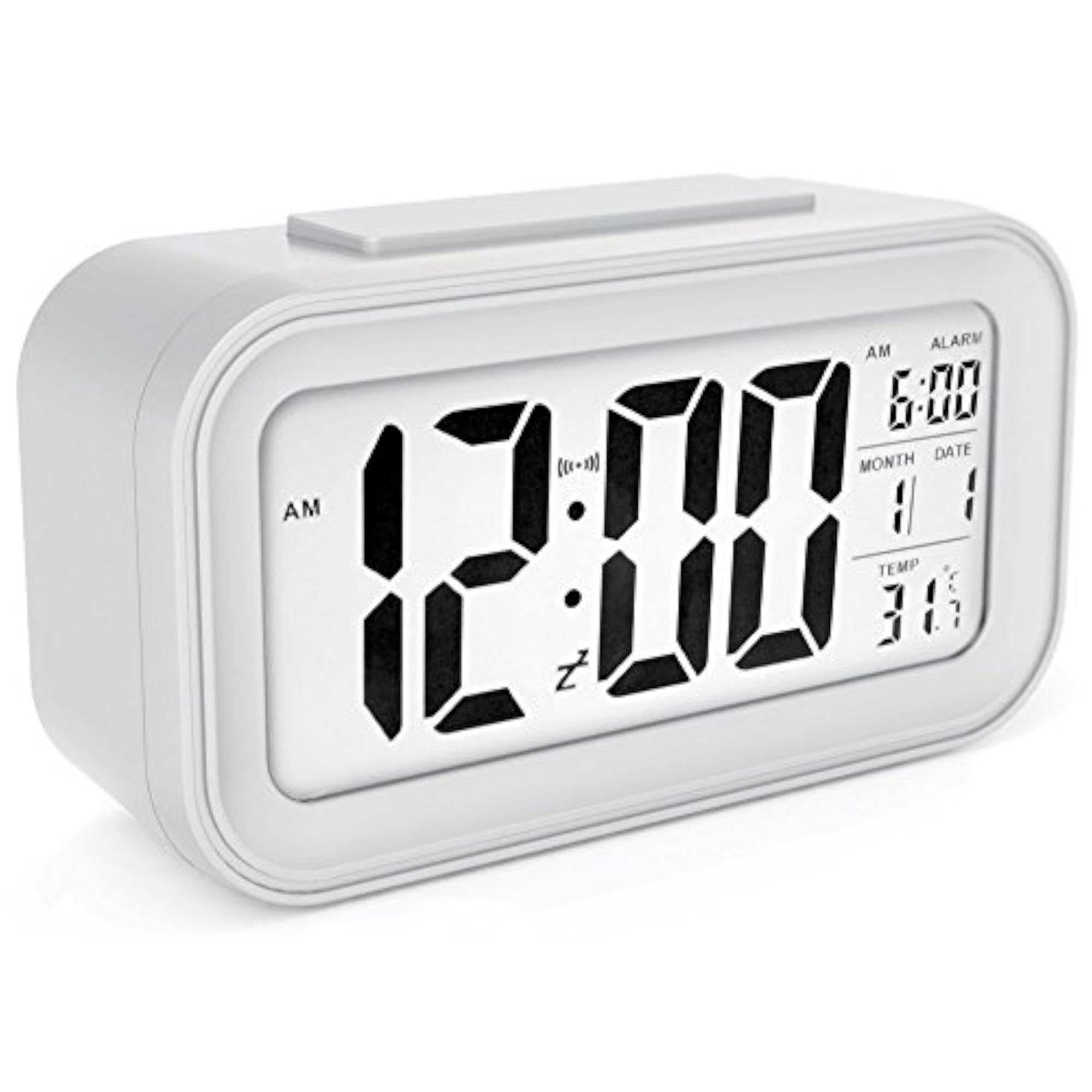 Digital Alarm Clock with ABS Material, Compact Design