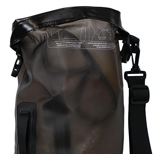 Pelican ExoDry 10L Small Drybag - Waterproof - Shoulder Strap - Thick & Lightweight - Roll Top Dry Compression - Keeps Gear Dry for Kayaking, Beach, Rafting and Fishing - Black by Pelican - Image 2