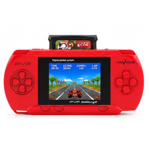 Image of TMG Handheld Game Light 3000- 8 Bit Video Game Console for Kids Boys with Free 2 Games Cassette,Christmas and Birthday Gifts. (Red)