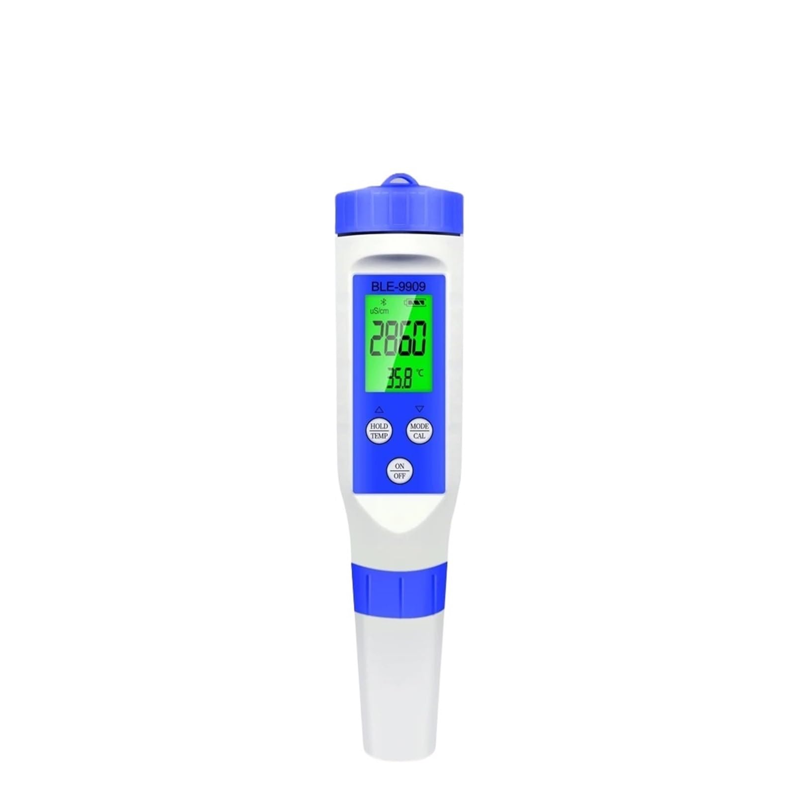 Bluetooth 5/2 w 1 PH/EC/TDS/Salinity/TEMP Meter Smart Online Monitor APP Control dla akwariów Pool Water Quality Tool, Szybka reakcja