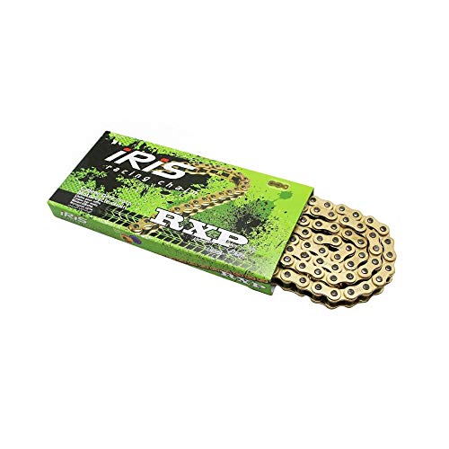 Cadena de moto 428 IRIS Rxp Fortalece Oro de 134 eslabones