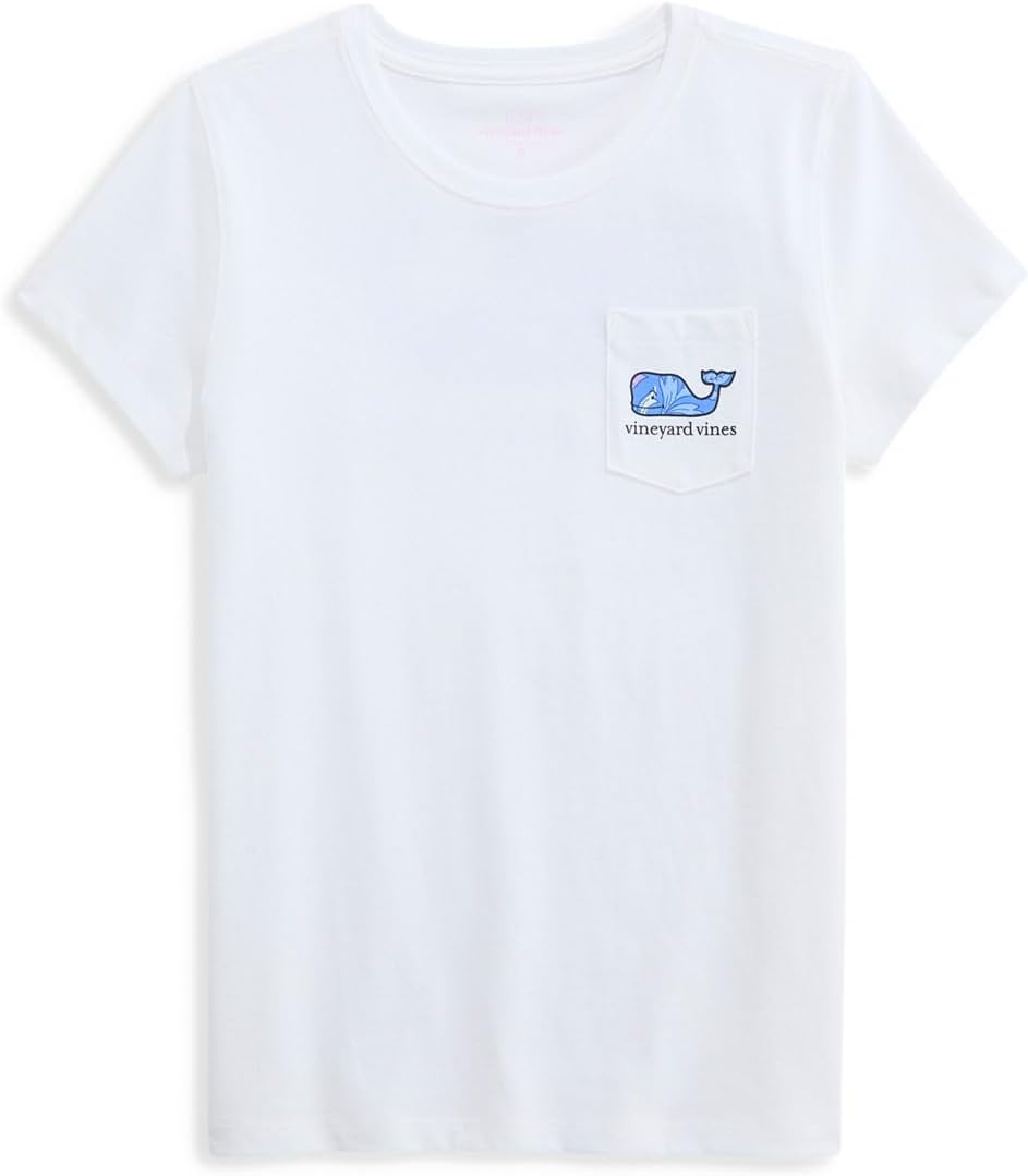 Vineyard Vines Girls' Whale Fill Short Sleeve Pocket Tee (Toddler/Little Kids/Big Kids)