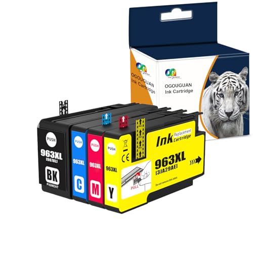 Cartouches d'encre 963XL multipack remplacement HP 963 pour OfficeJet Pro 9010e 9020e 9012