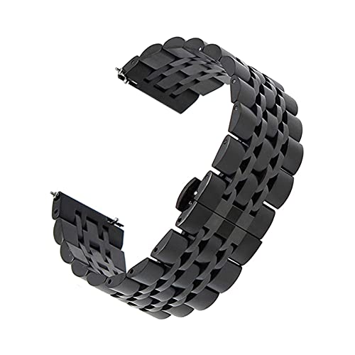 Bracelet de montre 22mm en acier inoxydable avec pompes flash