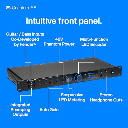 Image of PreSonus Quantum HD 8 26 x 30, 32-bit / 192 kHz USB-C Audio Interface