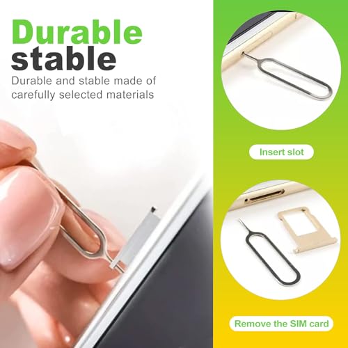 CeroDimo 16 Pack SIM Card Ejector Tool Kit, Universal SIM Tray Removal Key Fits Most Smartphones Tablets and Electronic Devices with SIM Card Slots