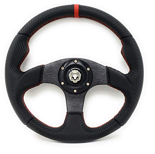 Marine Boat Red Steering Wheel with Hub Adapter 3/4