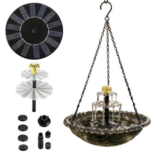 Fuente solar para aves para decorar piscinas estanques y patios 7