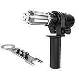 Remachadora eléctrica, AolKee Remachadora para Tladro Adaptador, Kit Adaptador de Pistola Remachadora para Taladros Eléctrico Inalámbrico, Remachadora Bateria, Adaptador de Pistola Remachadora