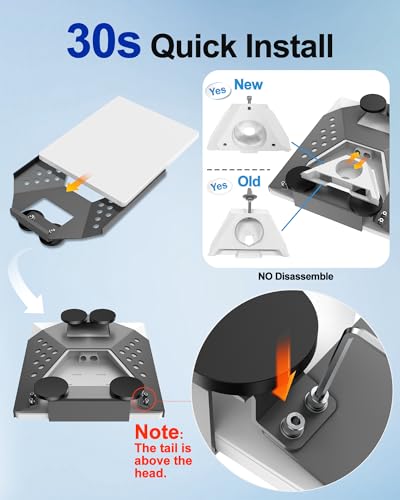 Image of for Starlink Mini Mount, Magnetic Starlink Mini Car Mount Base Suction Cup Accessories Truck RV Flat Rack Roof Sunroof Kit Boat V4,for Camping, High-Speed & Extreme Conditions (Gray)