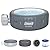 Bestway Coleman Palm Springs 4 to 6 Person EnergySense Smart AirJet Plus Inflatable Hot Tub Outdoor Spa with 140 AirJets and Insulated Cover