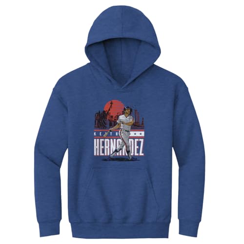 500 LEVEL Keith Hernandez Kids Hoodie - Keith Hernandez New York Skyline City