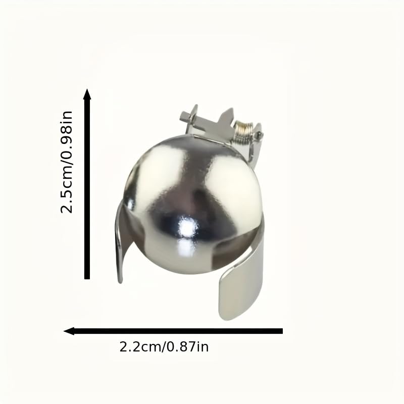 Automatic fire Extinguisher for Candles, Safe extinguishing of Candle Flames, Automatic extinguishing of Wick (4, Silvery)