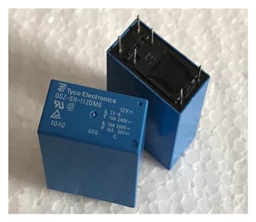 Relais OSZ-SH-112DM8 NISZA miniature à 6 broches pour circuit imprimé 12V 16A