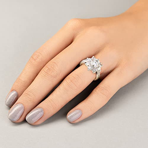 ABSOLUTE 2 Carat Moissanite Rings for Womens Engagement Rings Gift For Her 925 Sterling Silver Rings And Anniversary With Certificate Sunflower Mossinate Rings for Women4