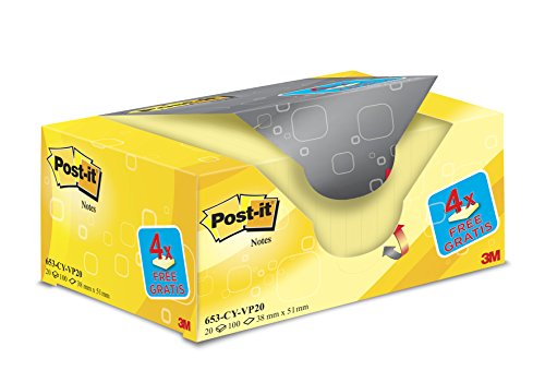 Post-It Value Pack 20 Post It Giallo 38X51 - 2