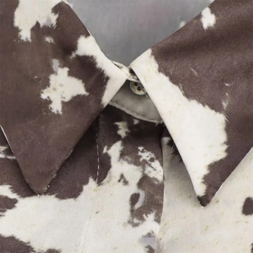 Women Turn-Down Collar Printed Single Breasted Shirt with Belt High Waist Satin Midi Skirt Suit3