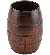 ANKROYU Wooden Beer Cup, Retro Big Capacity Tea Water Classic Wood Drinking Mug, Wooden Drink Mug...