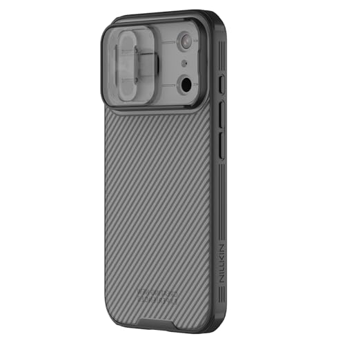 Image of Nillkin Case for Apple iPhone 17 Pro (6.3 inch Inch) CamShield Pro Camera Slider Double Layered Protection TPU + PC (Corner Impact Air Bags) Transparent Black Color