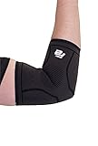 Fit Active Sports Compression Elbow Sleeve Support Brace For Tennis, Golfers, Tendonitis Treatment, Weightlifting, Bursitis, Workouts, Gym, Recovery, Pain Relief. Wear Anywhere