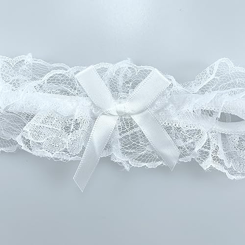 Lace Wedding Garters with Bow Bridal Garter Stretchy Garter for Bride Party Prom Leg Garter Belt3