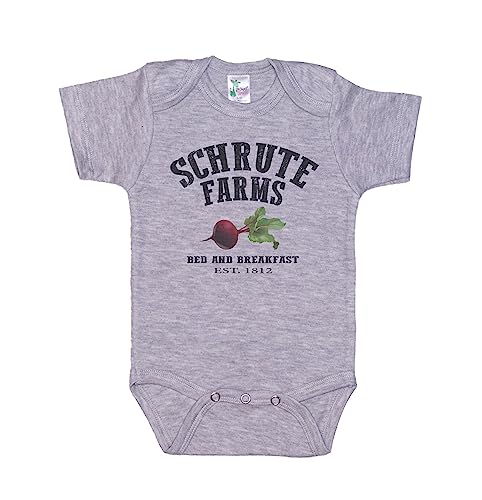 Image of Ebenezer Fire The Office Onesie/Schrute Farms/Baby Dwight Outfit/Sublimated Design/Unisex Bodysuit