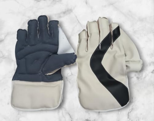 Image of Nylon Cricket Wicket Keeping Gloves in Multicolour for Kids 10 to 15 Years (S)