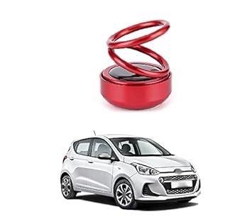 PRIKNIK Solar Energy Rotating Car Perfume with Long Lasting Organic Fragrance, Feel-Good Premium Car Air freshener Compatible with Hyundai i10
