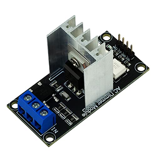 1 Channel Arduino Light Dimmer, Arduino Dimmer Module, Arduino AC Light Dimmer Controller, AC Dimmer Module for Arduino, STM32, ARM, AVR, 3.3V/5V Logic, AC 50/60hz, 220V/110V
