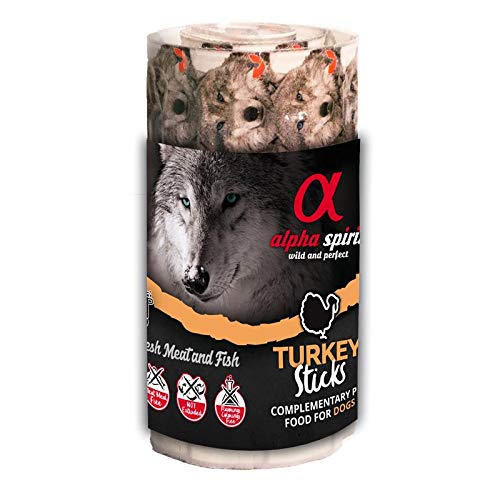 ALPHA SPIRIT Ristra Stick Tacchino | 12 pezzi x 16 snack per cani