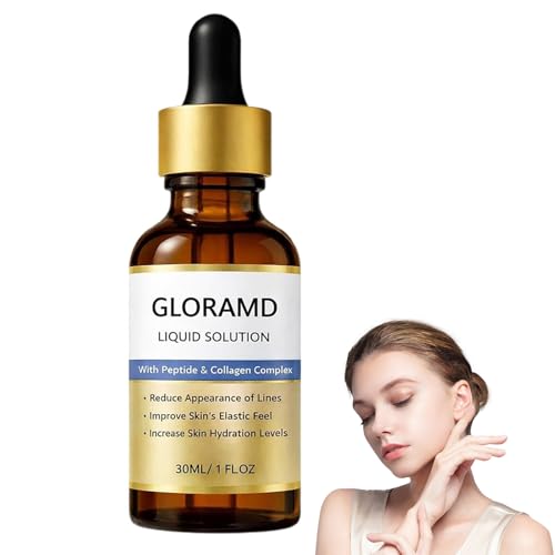 GloraMD Face Lift Serum Gloramd Face Serum Liquid with Peptide & Collagen Complex Anti-Aging Moisturizing Serum Reducing Fine Lines and Wrinkles for All Skin Types (1 Bottle)