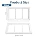 Ktondic Shed Window 2 Pack Transom Window Fixed Design,Flush Mount Household Windows with Tempered Glass and Srews for Shed,Chicken Coop,Barns,Playhouse and Garage White 10X18Inch