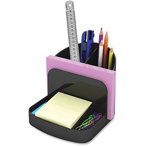 Caddy organiseur Deflect-o plastique noir pour ranger un bureau encombré