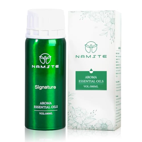 NAMSTE Aroma Essential Oil 100ml Signature Collection Scents Diffuser Oil 100% Pure Natural Essential Oils Blend of Matricaria Apple Sandalwood for Home Aroma Device