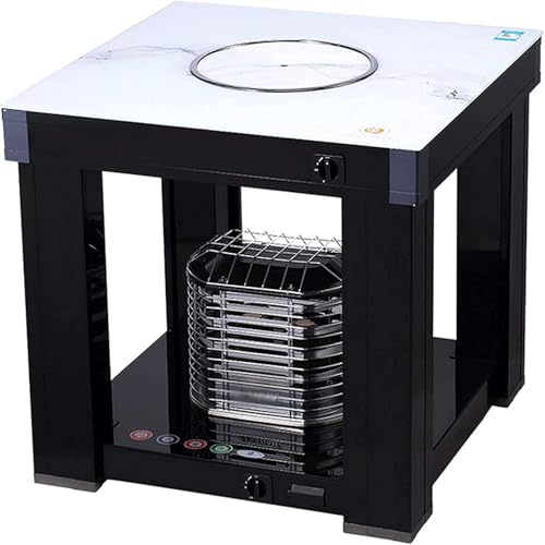 Mesa de calefacción portátil para interiores con radiador de convección para uso en invierno en la sala de estar