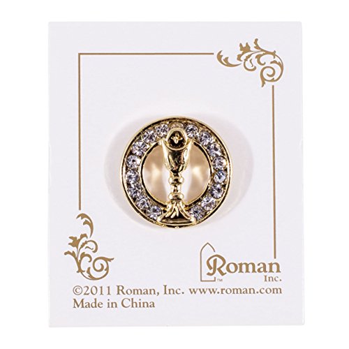 Giftware by Roman Inc, Sacraments, First Communion, 4PC White/Gold Communion Set,Religious, Inspirational, Durable (6x1x4)4