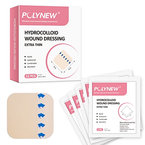 Polynew Thin Hydrocolloid Dressing 12 Pack Without Border 4