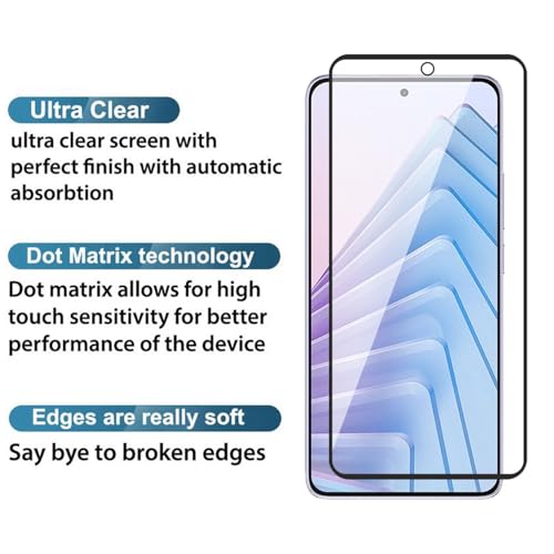 Image of POPIO Military-Grade Gorilla Tempered Glass for Redmi Note 14 5G | 9H Hardness, Edge-to-Edge, Bubble-Free